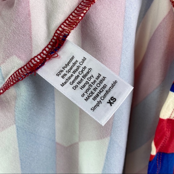 NWT LuLaRoe Americana Irma size XS - Picture 4 of 4